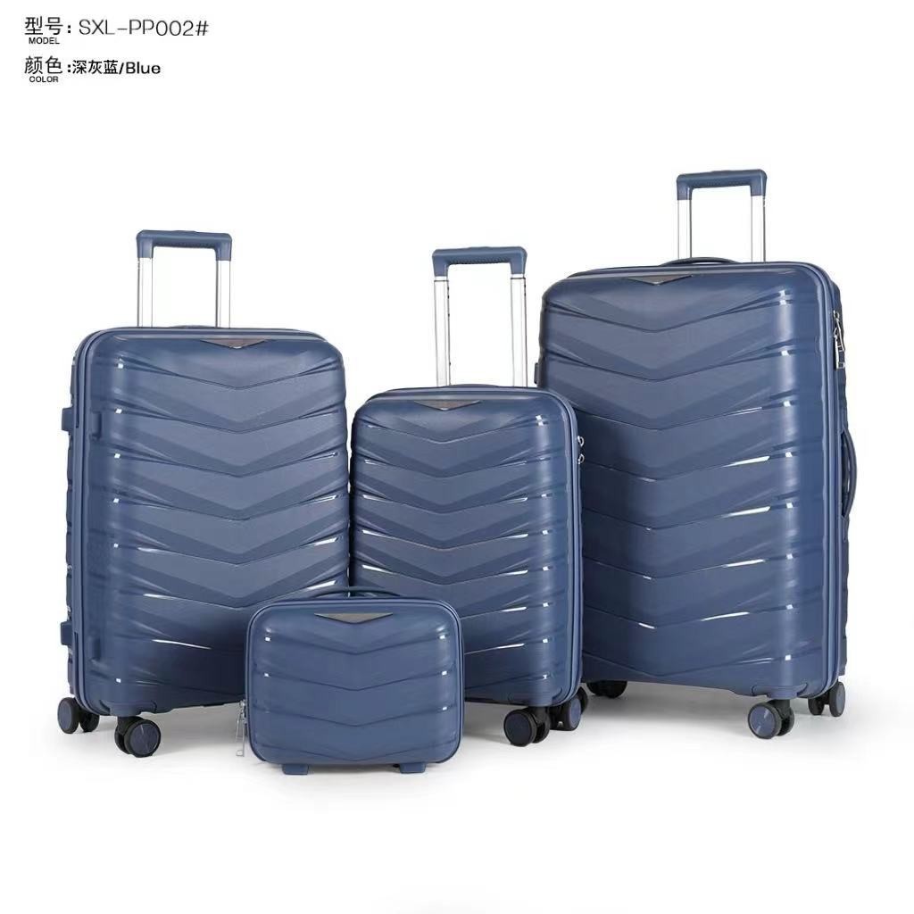 Procesamiento personalizado maleta de tracción tres piezas conjunto universal rueda silenciosa contraseña maleta de viaje al por mayor nuevo tipo de maleta