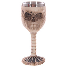外贸不锈钢骷髅杯 鬼杯 创意树脂骷髅头杯 万圣节马克杯 咖啡杯