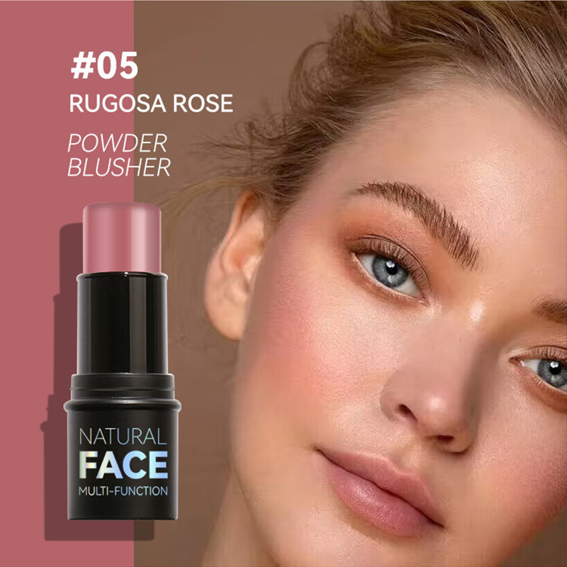 Barra de iluminación tridimensional de alto brillo de estilo explosivo transfronterizo, barra de maquillaje de belleza facial, barra de rubor de base, maquillaje de comercio exterior al por mayor