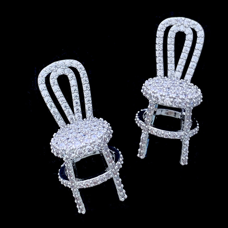 1 Paire Style Moderne Dessin Animé Incruster Le Cuivre Zircon Boucles D'oreilles display picture 10