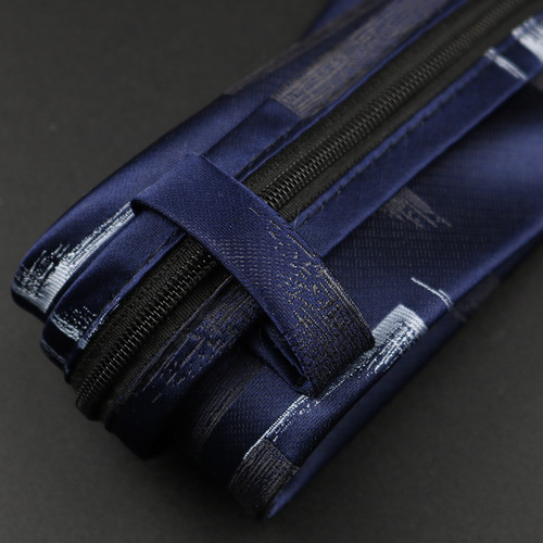 Tie men's zipper style business professional working security guard wedding groom student blue gray 7cm knot-free lazy man