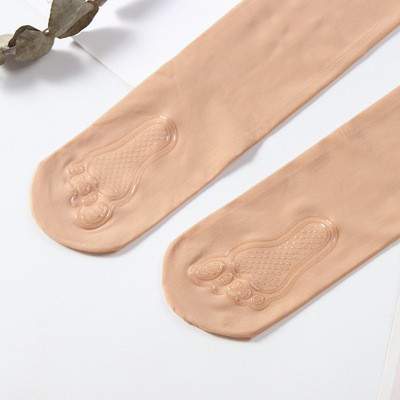 春の人気のフェイシャルマスクワイヤーストッキング、女性用の引っ掛かり防止薄型パンスト、プラスサイズの足裏滑り止めシリコンストッキング|undefined