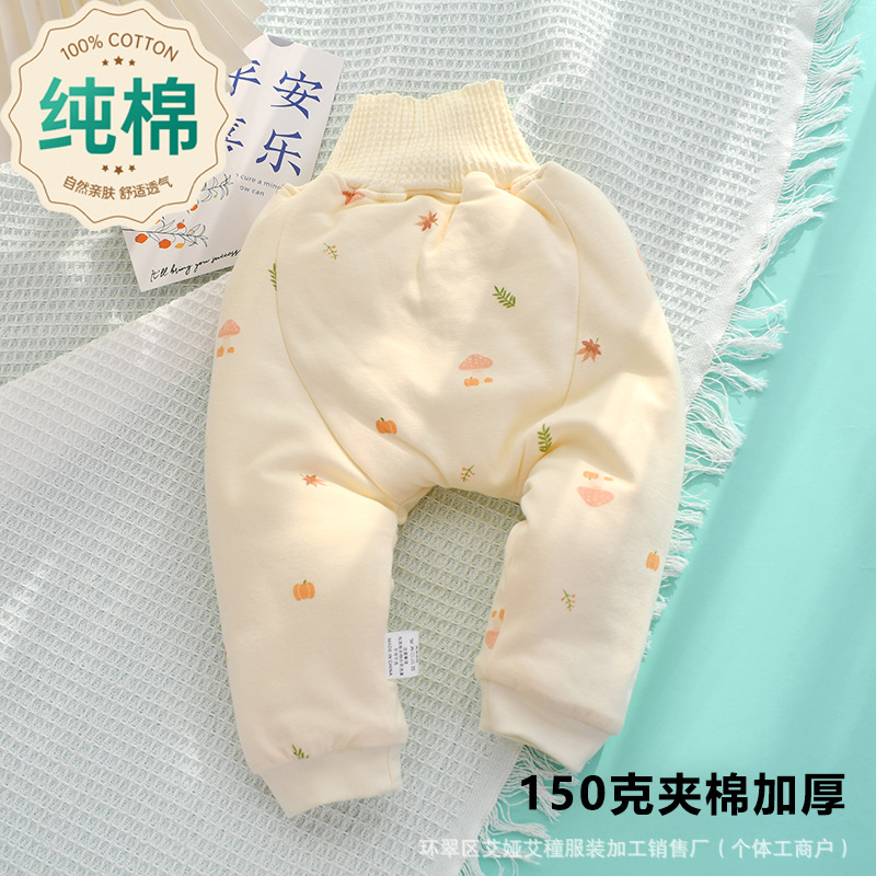 宝宝大屁屁棉裤a类冬季夹棉保暖加厚打底厚款婴幼儿大PP裤子冬天