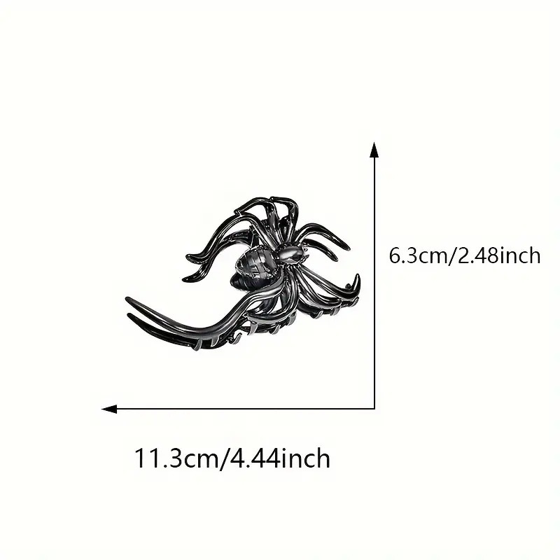 Metal Material Halloween Festival Halloween Hip-Hop Retro Funny Women's Spider Metal Plating Hair Claws