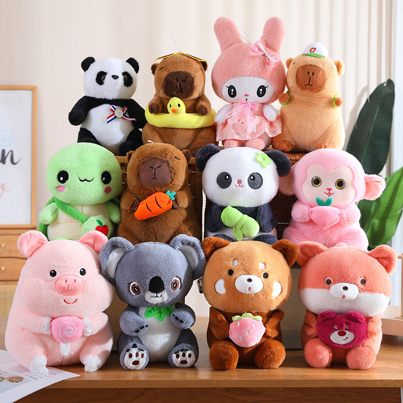Cute Plush Dolls Wholesale Internet Celebrity Cartoon Panda Monkey Pig Stuffed Toys Children's Gifts Stress Relief Toys Cute Plush Dolls Wholesale Internet Celebrity Cartoon Panda Monkey Pig Stuffed Toys Children's Gifts Stress Relief Toys
