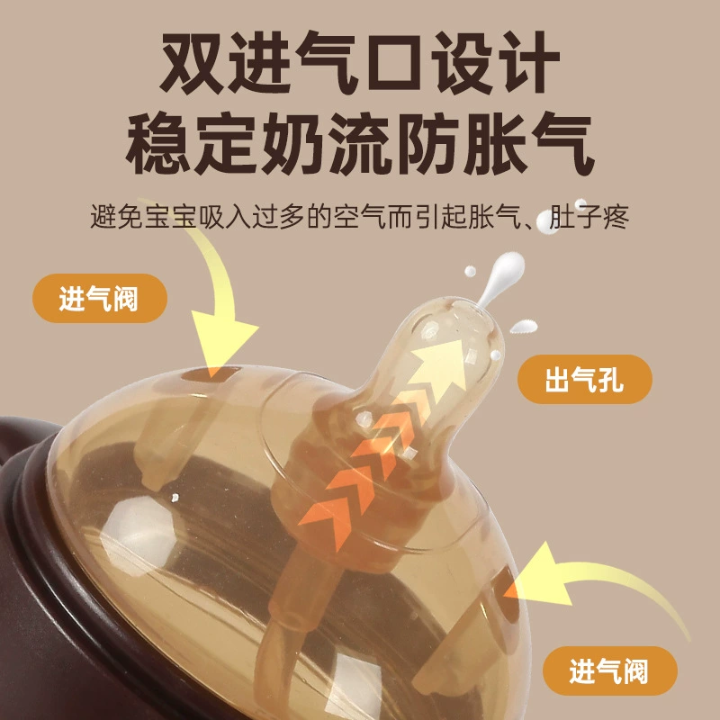 Bottle detergent, silicone feeding bottle for breastfeeding, protective anti-colic tableware
