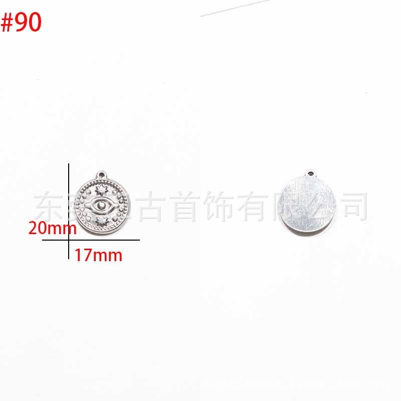 クロスボーダー悪魔の目ペンダントステンレス鋼 diy アクセサリーネックレスキーホルダーペンダントアイドリップオイルアクセサリーメーカー|undefined