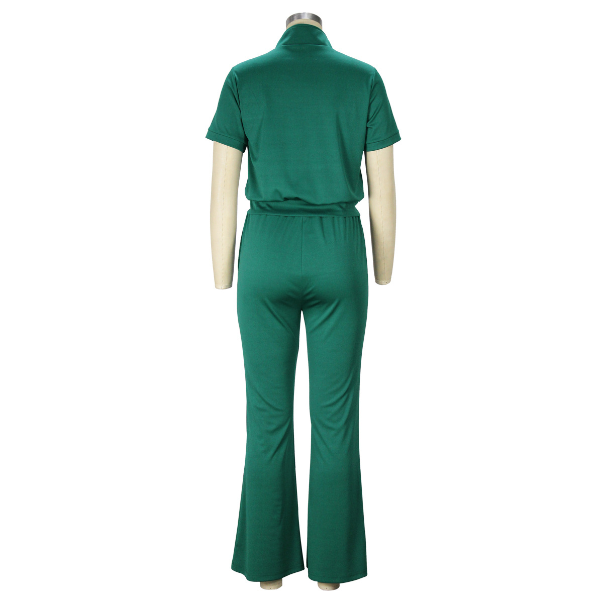 Women Clothing Spring Summer Short Sleeve Zipper Top Suit Pants Casual Two Piece Suit 8 Women Clothing Spring Summer Short Sleeve Zipper Top Suit Pants Casual Two Piece Suit