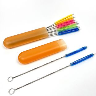 Ten Pack Suction Tube Brush Delivery Storage Box 304 Stainless Steel Nylon Hair Cleaning Brush Eight Pack Test Tube Brush suit