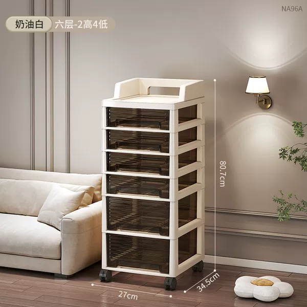 ❤[Upgraded model][Six layers] Two high and four low + wheels + handrails