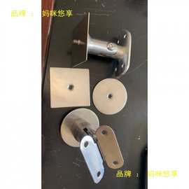 不锈钢立柱活动头实心精铸摇头立柱固定扶手件楼梯配件立柱配件