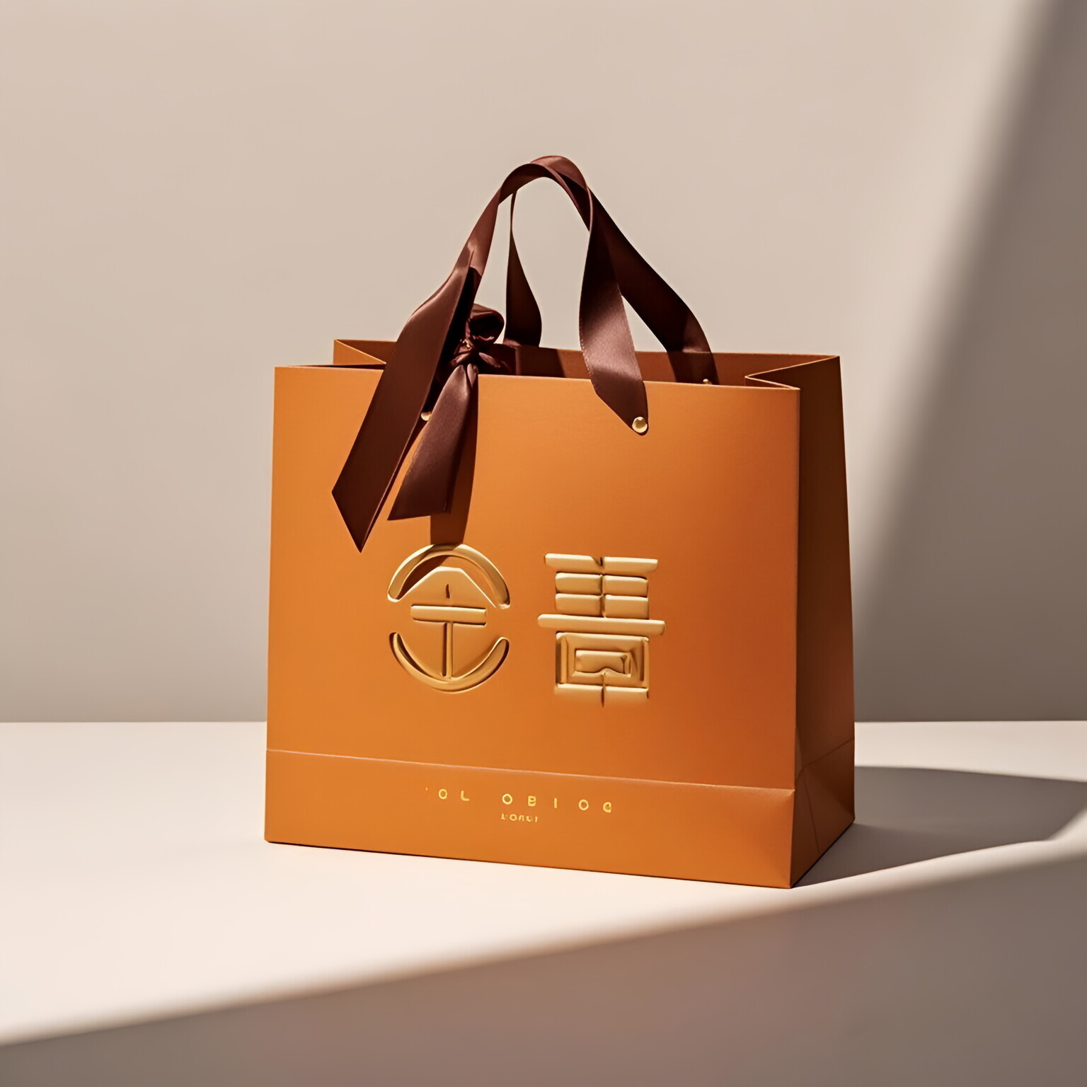 纸袋啶制手提袋礼品袋服装店礼品袋子轻奢高档英文鸡翅鸡腿折叠