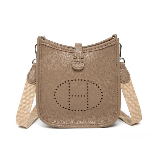 Evelyn Women's Bag with H-Letter Embroidery Phone Bag Mini Fashion Personality Shoulder Bag for Women