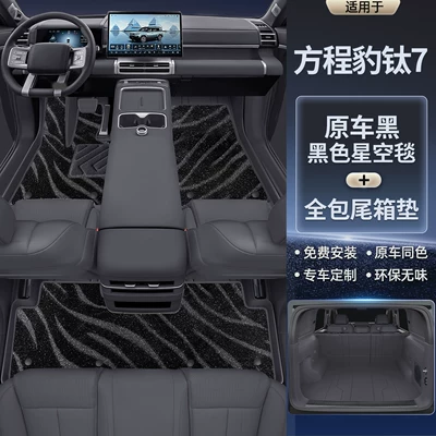 Trunk Mat: Accessories, Trunk Mat - double-layer-model-original-car-interior-black-black-starry-sky-blanket-full-coverage-trunk-mat-other