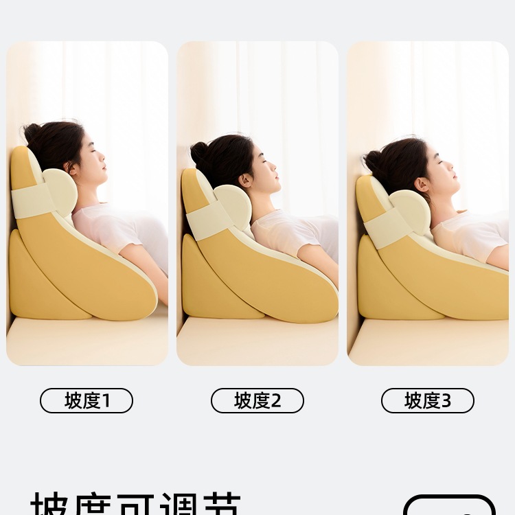Bedside Cushion, Backrest Pillow, Reading on the Bed, Large Backrest Cushion, Neck Protector, Waist Protector, Pregnant Woman Bed Backrest, Sofa Half-Lying