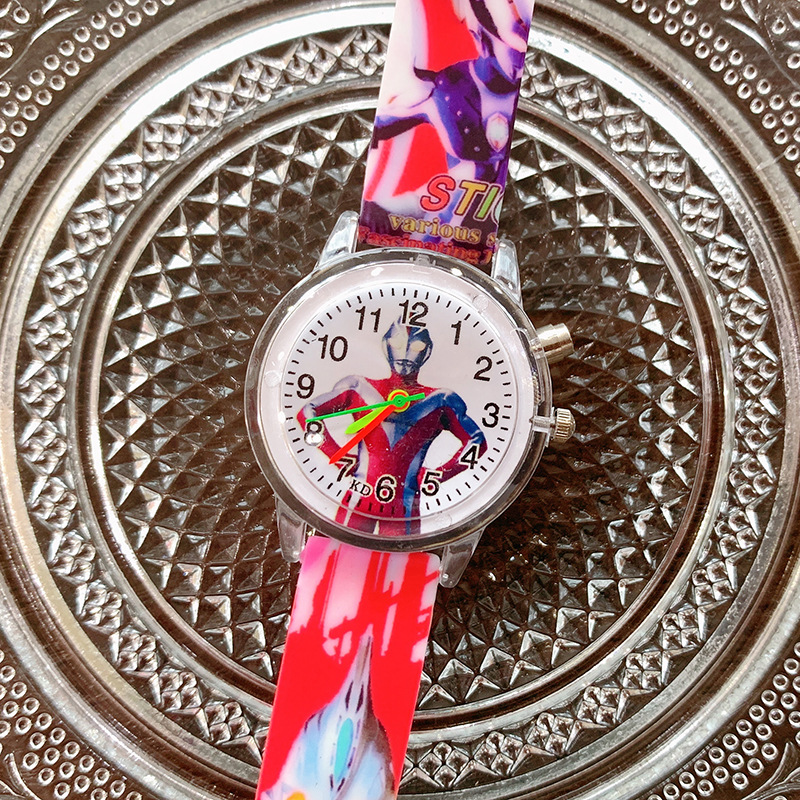 Aisha Niña de dibujos animados impreso reloj de cuarzo luminoso 2023 reloj para niños lindos al por mayor de suministro transfronterizo