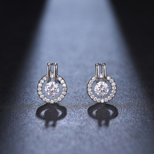 ins韩国热卖时尚简约小锆石耳钉女气质唯美森系名媛耳饰厂家直销