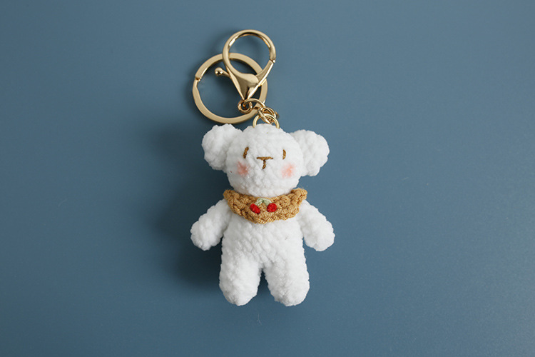 25g Weight Bag Pendant, Keychain Classification 1 Piece Quantity Holiday, Daily Occasion Hand knitting yarn Material Animal Pattern All Seasons Season Cute Style 1 Piece Cute Animal Hand Knitting Yarn Bag Pendant Keychain 5