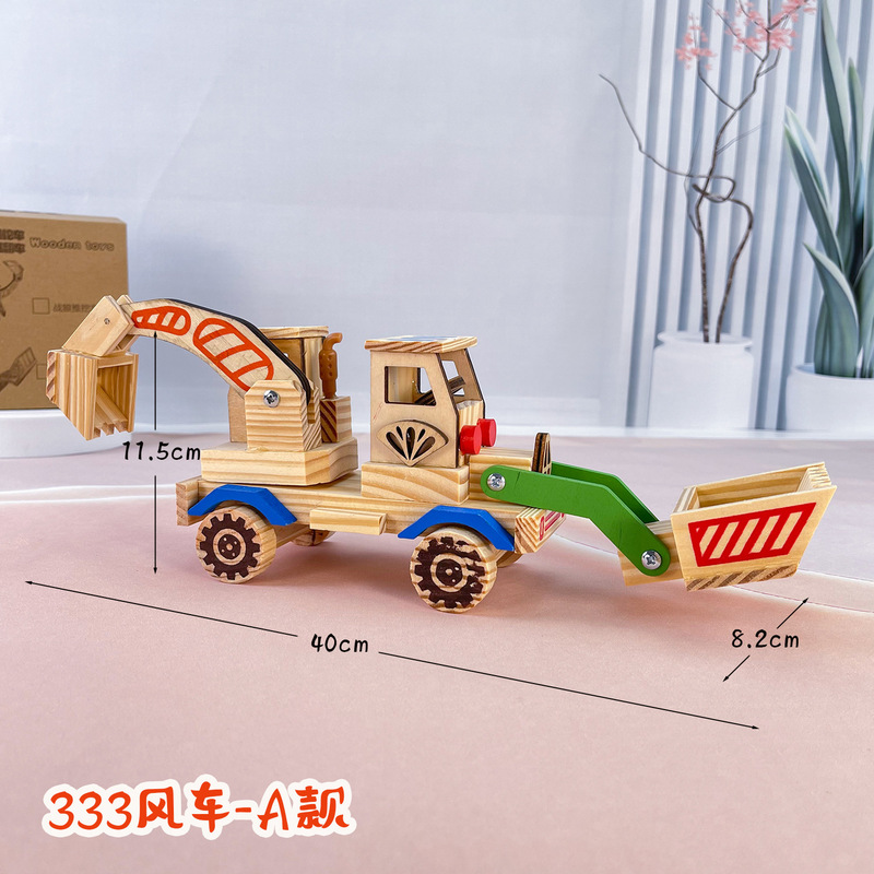 【木の車シリーズ】木のロケットの模型のおもちゃの新型の長征5号のロケットは子供のおもちゃを並べます。|undefined