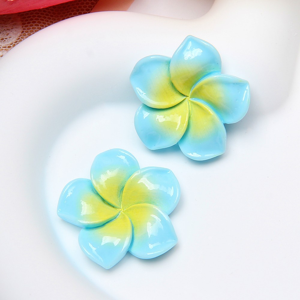 Nueva resina colorido huevo flor DIY crema pegamento accesorios agujero zapatos hebilla horquilla espárragos caja del teléfono Accesorios