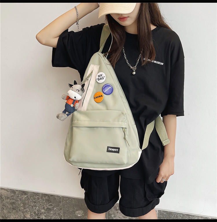 Schult Asche Weibliche Koreanische Version Von Harajuku Junior High School Schüler Rucksack Mori Mädchen Japanische Unregelmäßige Mode Ins Rucksack display picture 6