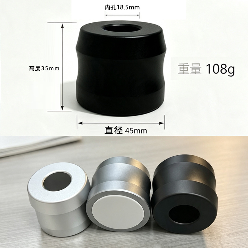 큰 사이즈, 슬림핏, 블랙 색상, 18.5mm 내경