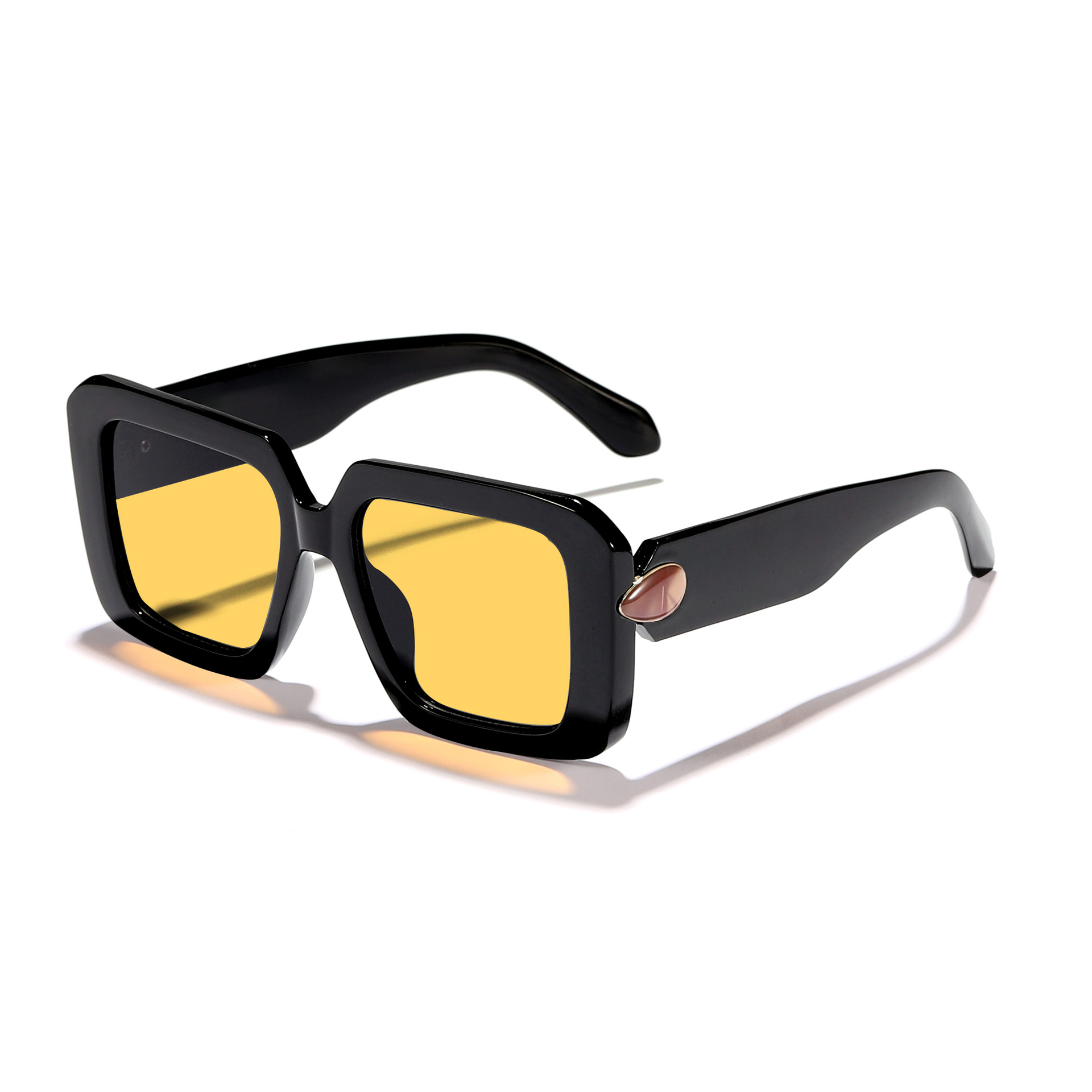Nuevas gafas de sol anti-ultravioleta transfronterizas de estilo retro con marco callejero para hombres y mujeres, gafas de sol de pasarela de moda de lujo ligero europeo y americano