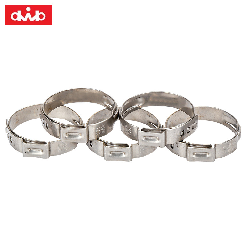 乐清东博dwb厂家生产喉箍汽车传动器软管夹单耳304/316不锈钢卡箍