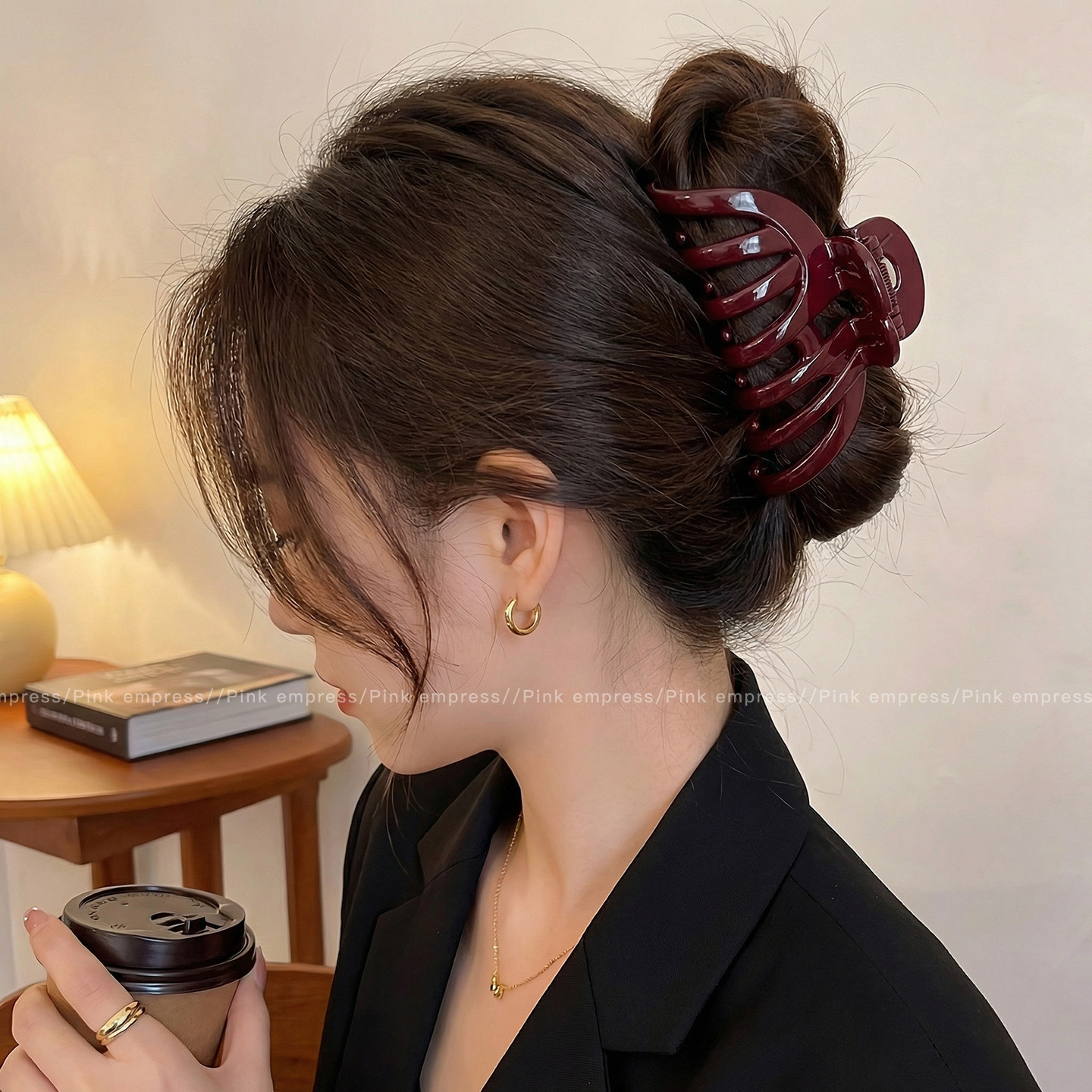 2026 nuevo clip de agarre de alto nivel lindo coreano cabeza trasera clip de cabello toque de cabello gran exquisito clip de tiburón clip de cabello image 133