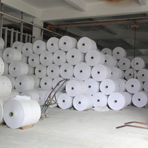 白色PP塑料编织袋卷料生产厂家  蛇皮袋桶料 透白编织布卷 批发