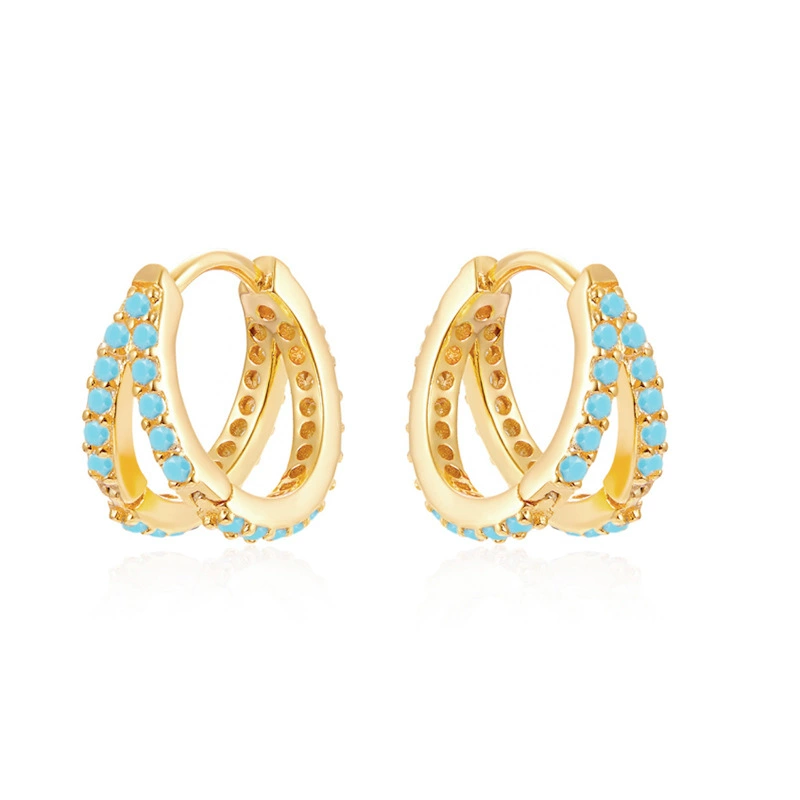 Fashionable trend creative brand earrings, silver 925 sample, European style