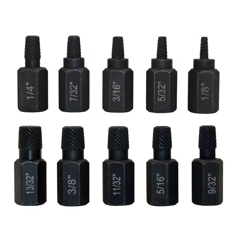British Standard Broken Wire Extractor 10-Piece Set, Broken Wire Removal Tool, Hexagonal Bolt, Cross-Border Labeling and Dropshipping