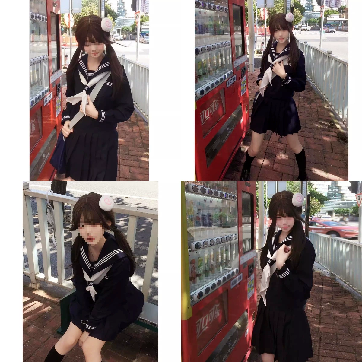 Униформа моряка Jinjima High School в японском стиле, комплект юбки в стиле JK, базовая модель, полный комплект в стиле Канто
