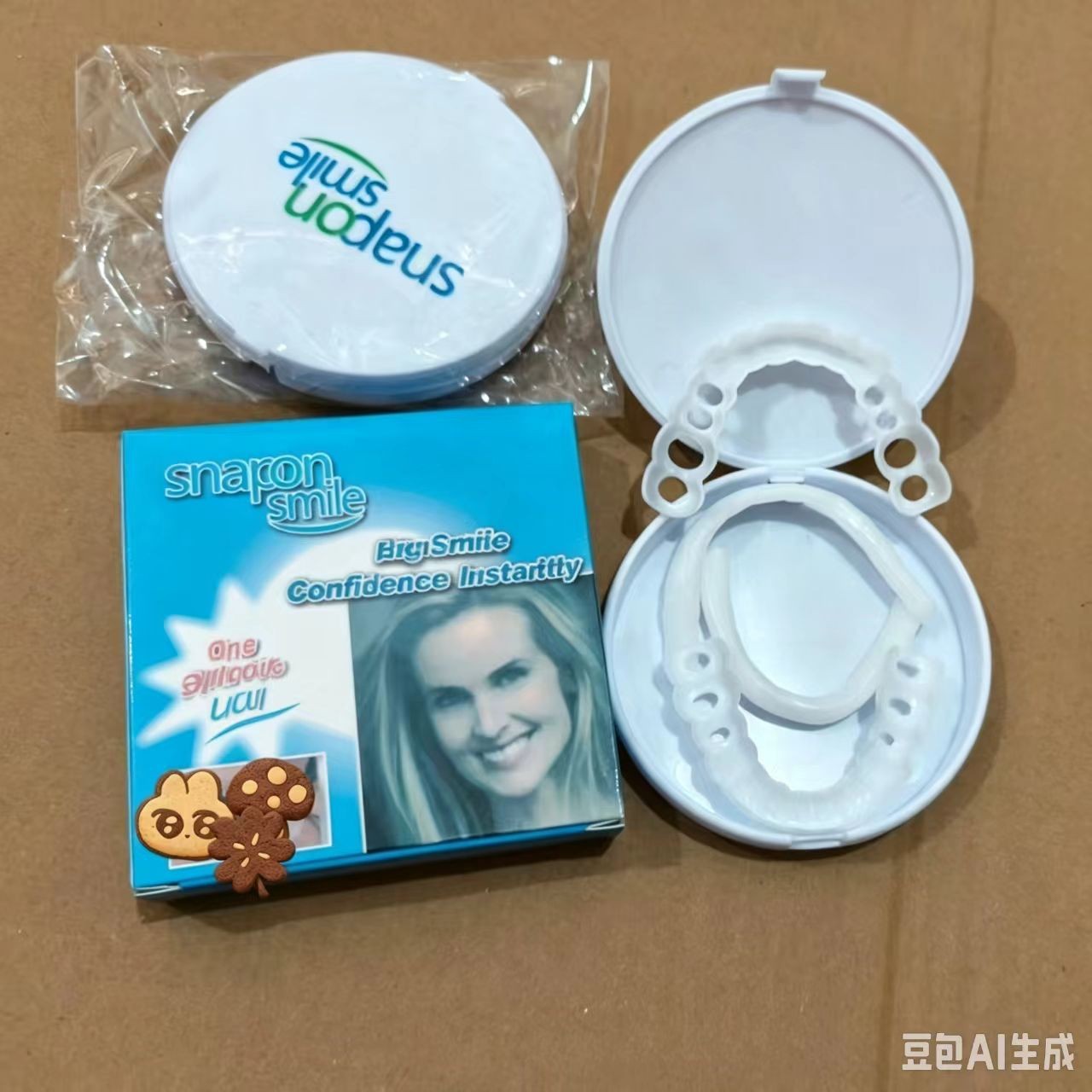 Cross-border best-selling realistic props: upper and lower teeth for stage use