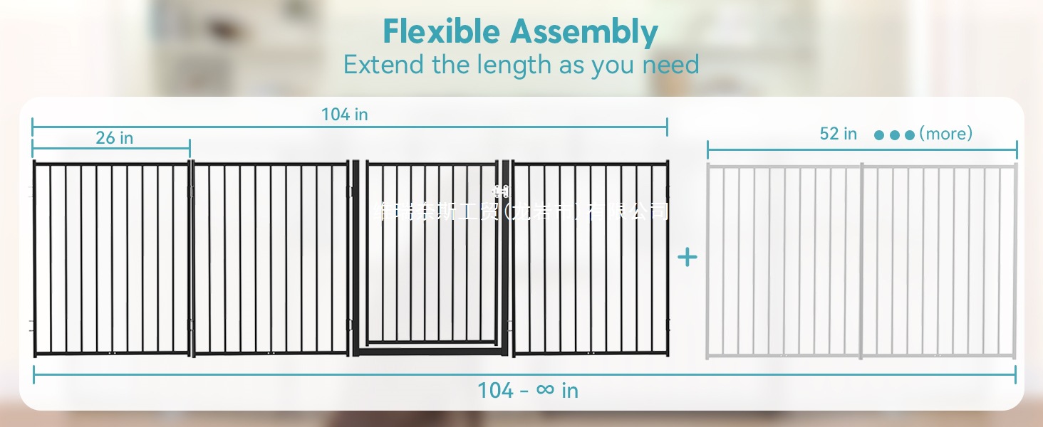 free standing dog gate indoor folding puppy fence foldable pet gate outdoor freestanding