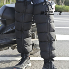 膝保護保温自転車乗用電動バイクにベルベットをつけて冬の防風冷凍庫の凍結防止膝保護ダウンを厚くする