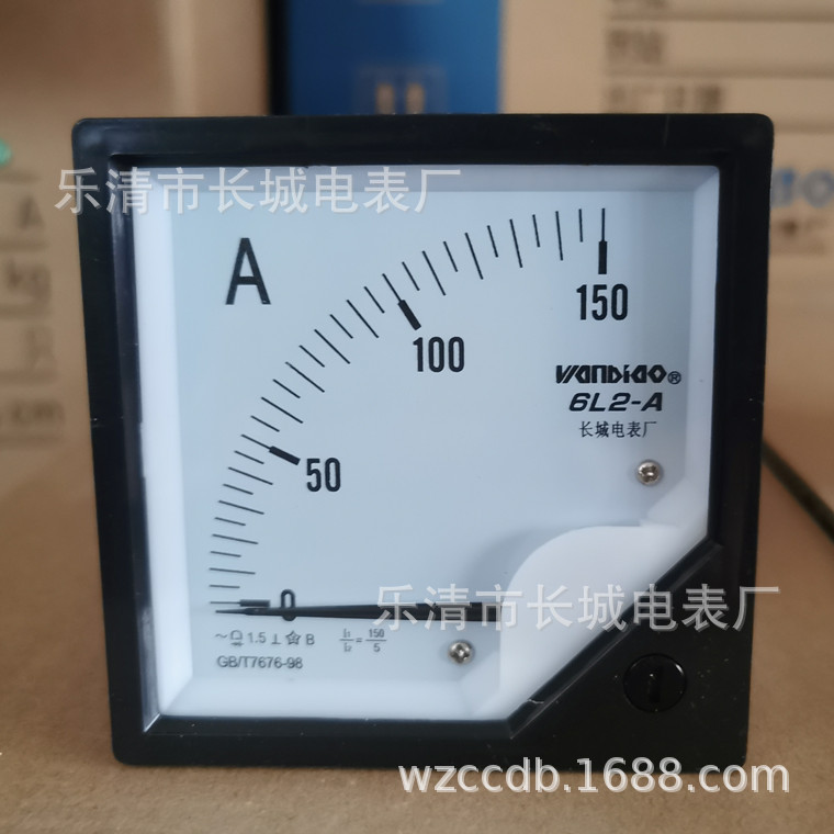 厂家直销 长城电表厂 6L2  150/5  交流电流表 指针式
