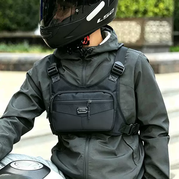 Trendy Brand Tactical Bag, Functional Vest Bag, Casual and Stylish Men's Chest Bag, Sports Multi-Functional Vest Bag, Workwear Backpack