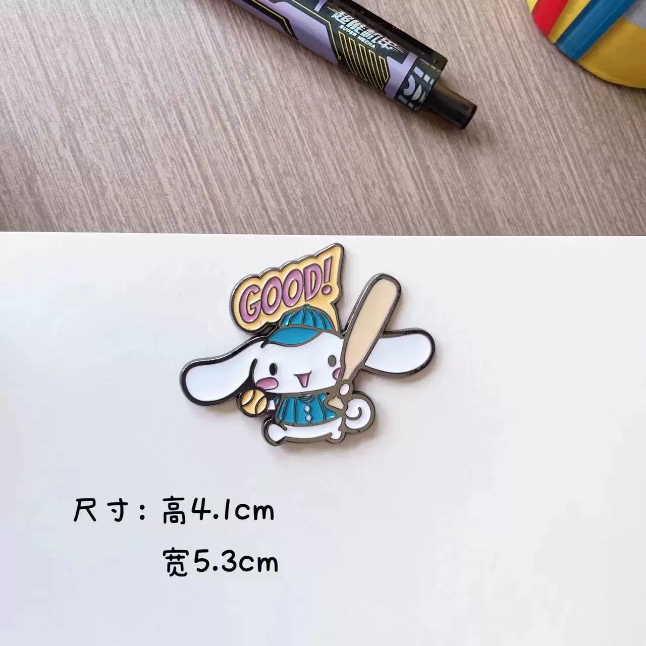 Брошь (Sanrio) Cute Cartoon Metal Badge, цинковый сплав, 6.3×5.27 см, 13 г, детский аксессуар
