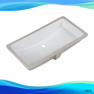 YL1875 bathroom large capacity 31.5 inch square undercounter basin foreign trade embedded ceramic basin hotel wash basin