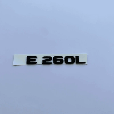 emblem sticker, standing emblem, Car logo - standard-e260l-tail-badge-black-label-original-equipment-size