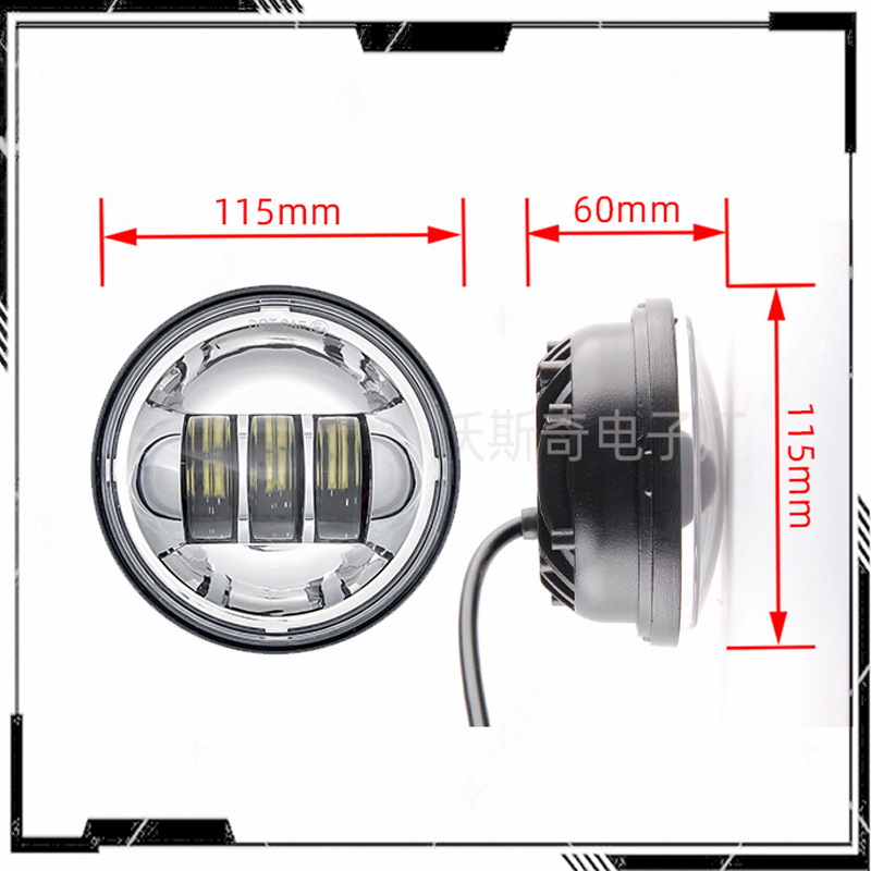 Suitable for Cross-Border Harley Turn Signals, 4.5inch Fog Lights, Led Auxiliary Lights, Wrangler Car Modified Headlights, Front Fog Lights