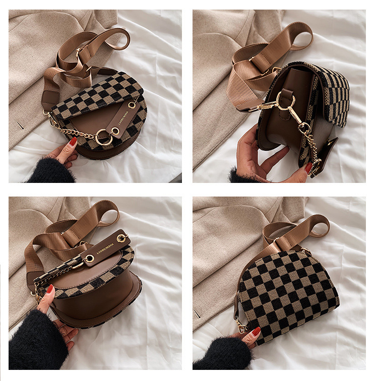 Niche Small Bag Handbags 2021 New Fashion Messenger Bag Autumn And Winter Chain Saddle Bag display picture 14