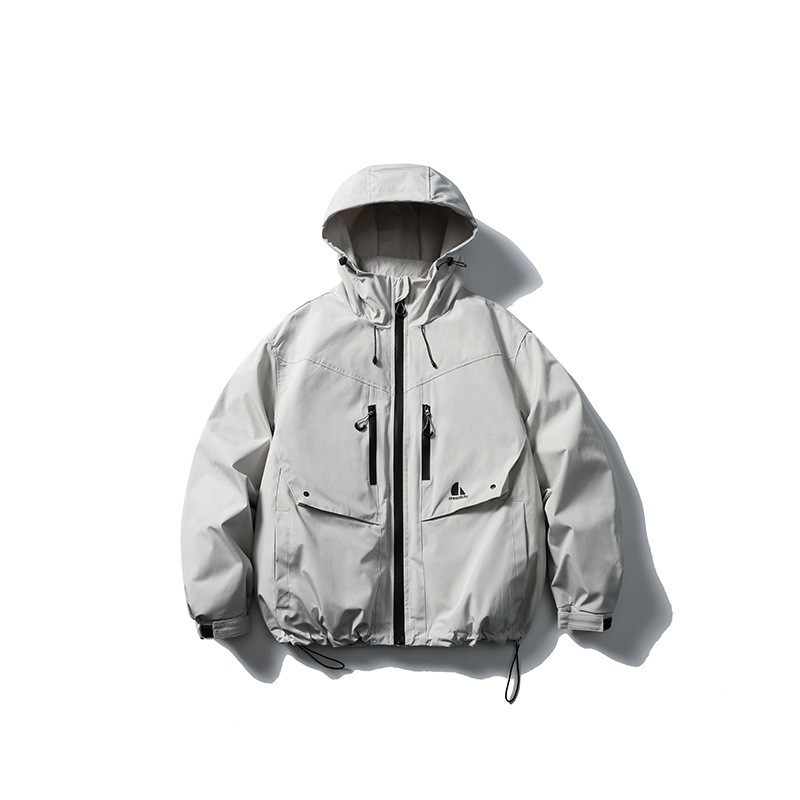 2024 Winter New Outdoor Trendy Brand Solid Color Large Pocket Jacket Three-In-One down Jacket Coat
