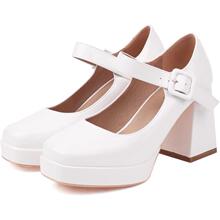 V 36546 Mary Jane Square Toe Shoes ����������Ь ŷ���羳