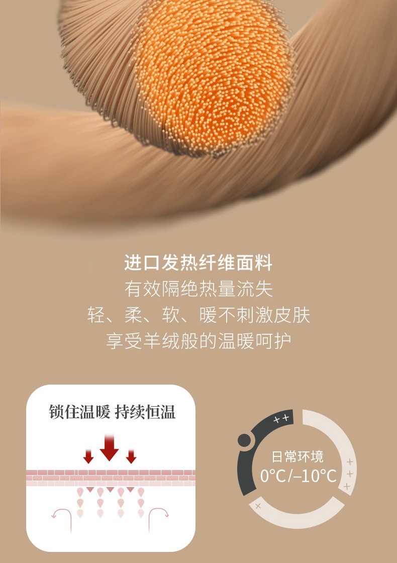 A seamless German fleece thermal underwear one-piece self-heating set for women, with a base layer of long sleeves and thick fleece pic 15