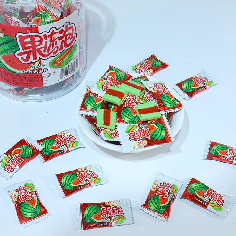 Классный арбузный Jelly пузырь-резиновый детский ведерко лобо лобс жвачка 8090 ностальгальные сладости