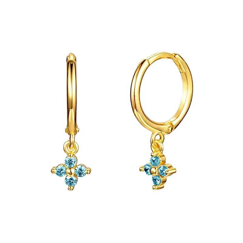 Pareja de diamantes azules plateados