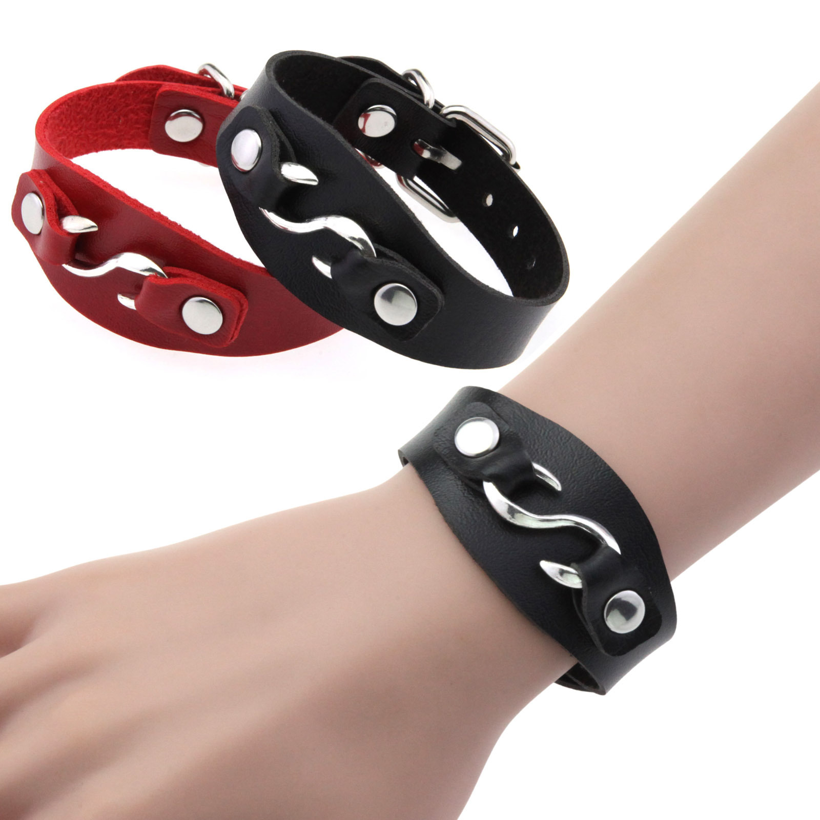 creative solid color adjustable polyurethane bracelet