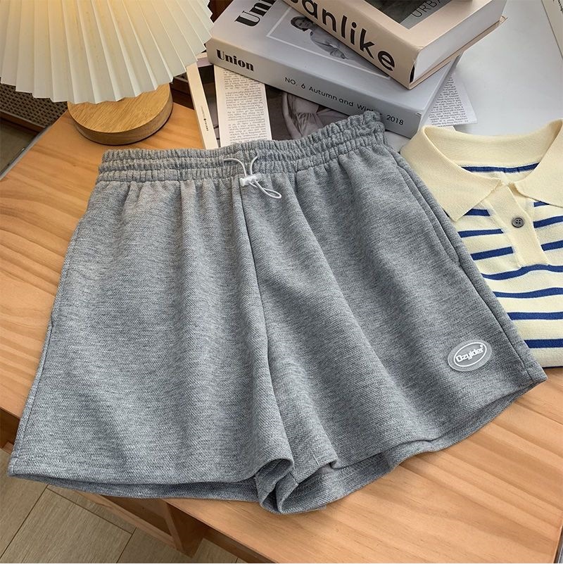 Women's Lightweight Loose-Fit Casual Shorts - Stretchy Polyester Athletic Lounge Shorts For Home, Exercise, And Daily Wear, Gray, Black, Green, Beige_ecoleips.com